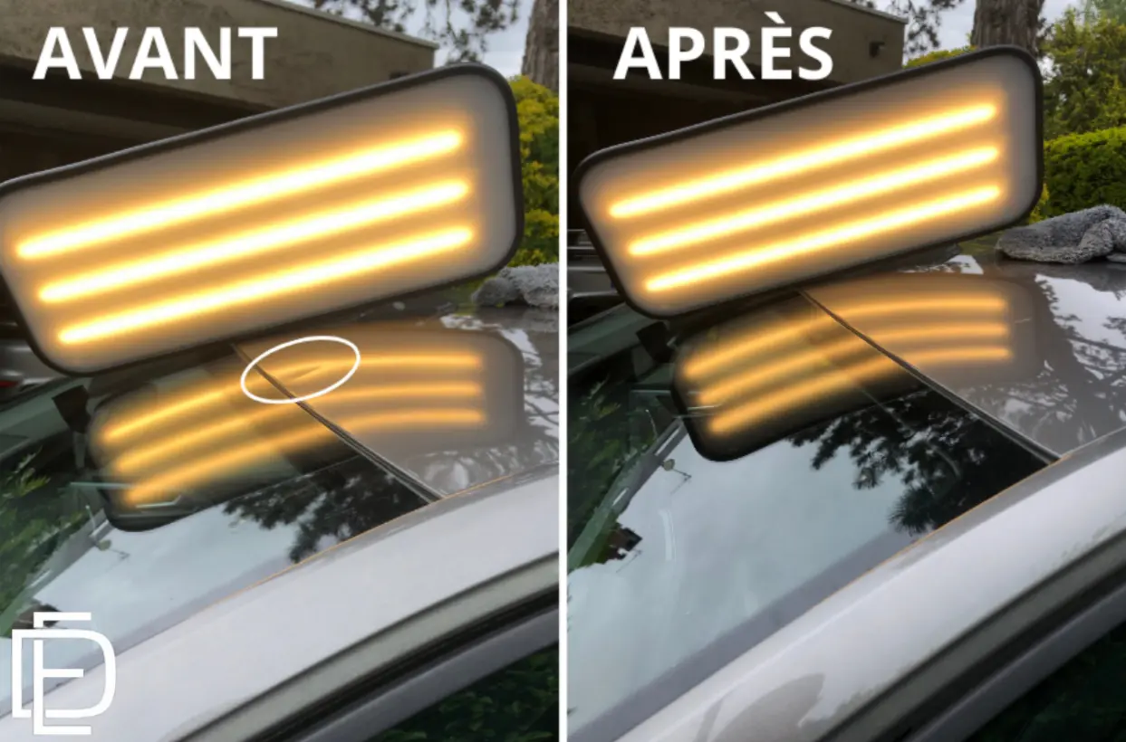 Réparation impact grêle toit Volkswagen Polo Amiens